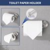 Brushed Nickel Bathroom Hardware Set 4 Pieces; Towel Bar Set Stainless Steel Wall Mounted;  Includes 16In Hand Towel Bar;  Towel Ring;  Robe Towel Hoo
