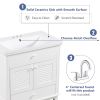 30" Bathroom Vanity with Sink, Bathroom Cabinet with Two Doors and One Drawer