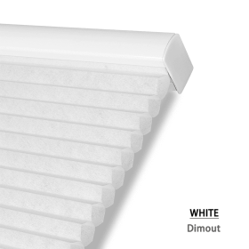 WELLSOURCE Cellular Shades  Honeycomb Blinds Blackout for Windows Bed Room, Office Custom Size (Color: White, size: Custom Size)