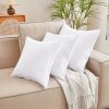 Qeils  Pillow Inserts Set of 2 White Throw Pillow Inserts with Soft Polyester Cover - Rectangle Square Interior Sofa Pillow Inserts Decorative Pillow